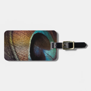 Antique Hues Peacock Feather Öga Bagagebricka