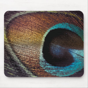 Antique Hues Peacock Feather Öga Musmatta