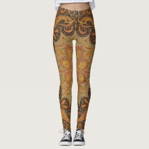 Antique Indian Boteh Mönster Leggings
