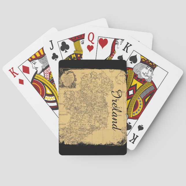 Antique Ireland Karta, uppspelningskort Spel Kort (Baksidan)