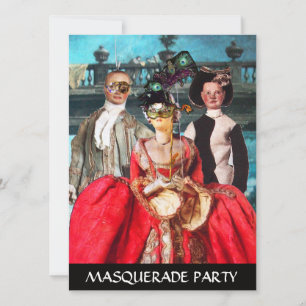 ANTIQUE ITALIAN PUPPETS MASQUERADE COSTUME PARTY INBJUDNINGAR