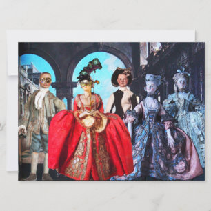 ANTIQUE ITALIAN PUPPETS MASQUERADE COSTUME PARTY INBJUDNINGAR
