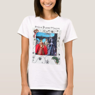 ANTIQUE ITALIAN PUPPETS MASQUERADE MASKKOSTNADER T-SHIRT