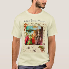 ANTIQUE ITALIAN PUPPETS MASQUERADE MASKKOSTNADER T SHIRT