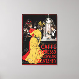 Antique Italy Coffee Pub Espresso Ad Poster Canvastryck