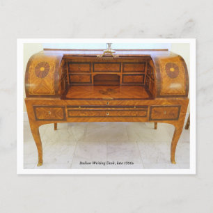 Antique Italy Writing Desk Photo Vykort