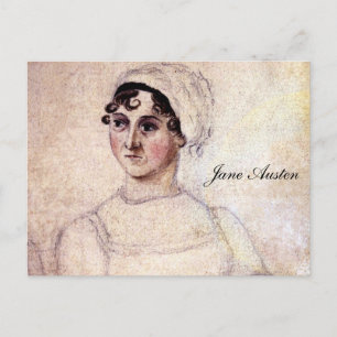 Antique Jane Austen Porträtt Vykort