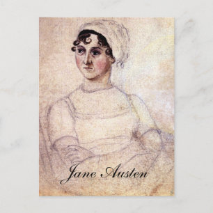 Antique Jane Austen Porträtt Vykort