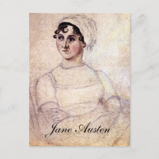Antique Jane Austen Porträtt Vykort