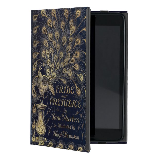 Antique Jane Austen Pride och Prejudice Peacock iPad Mini Skal (Framsidan)