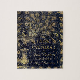 Antique Jane Austen Pride och Prejudice Peacock Pussel