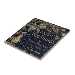 Antique Jane Australien Pride och Prejudice Peacoc Kakelplatta