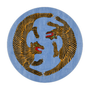Antique Japansk folkkonst Tigers