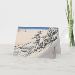 Antique japansk julkort helgkort