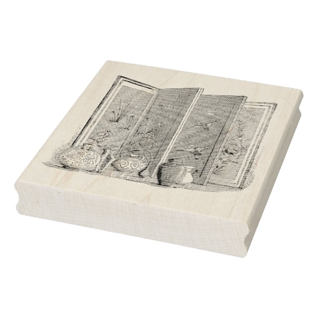 Antique japansk rumsdelning Rubber Art Frimärke Stämpel (Stämpel)