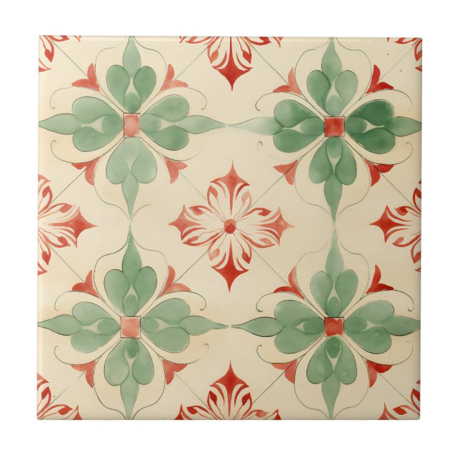 Antique Jul Tile Kakelplatta (Framsidan)