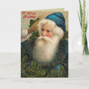Antique julkort helgkort