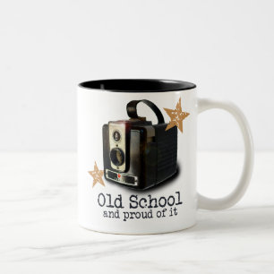 Antique kamera Old school mugg