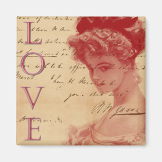 Antique Kärlek Brev Magnet