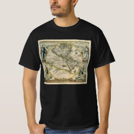 Antique Karta, 1596, America Sive Novus Orbis T-shirt