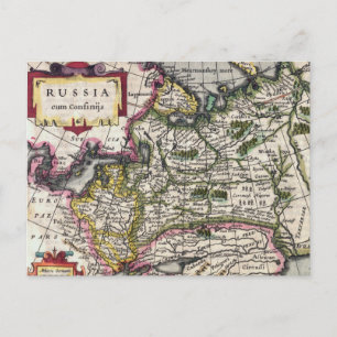 Antique Karta från Ryssland Postcards - Peter Kaer Vykort