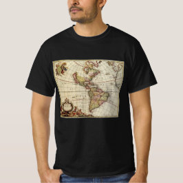 Antique Karta i Amerika av Johannes De Ram T Shirt