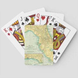 Antique Karta i delstaten Florida USA Casinokort