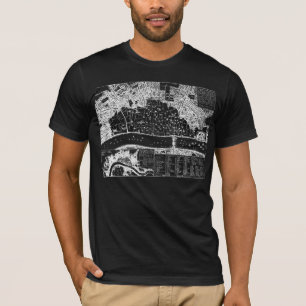 Antique Karta i London 1666 Shirt T Shirt