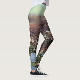 Antique Karta i Washington DC och Potomac River Leggings