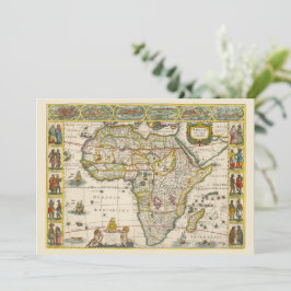 Antique Karta of Afrika av Hondius och Jansson