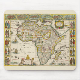 Antique Karta of Afrika av Hondius och Jansson Musmatta