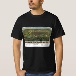 Antique Karta of Houston, Texas med Buffalo River T Shirt