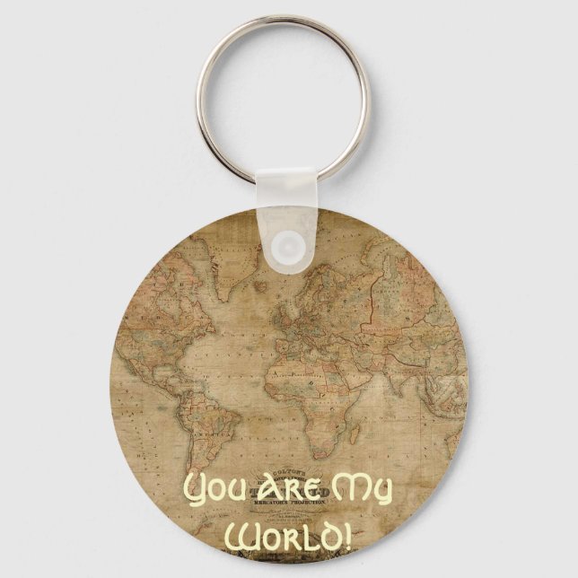 Antique Karta Series Nyckelring (Framsida)