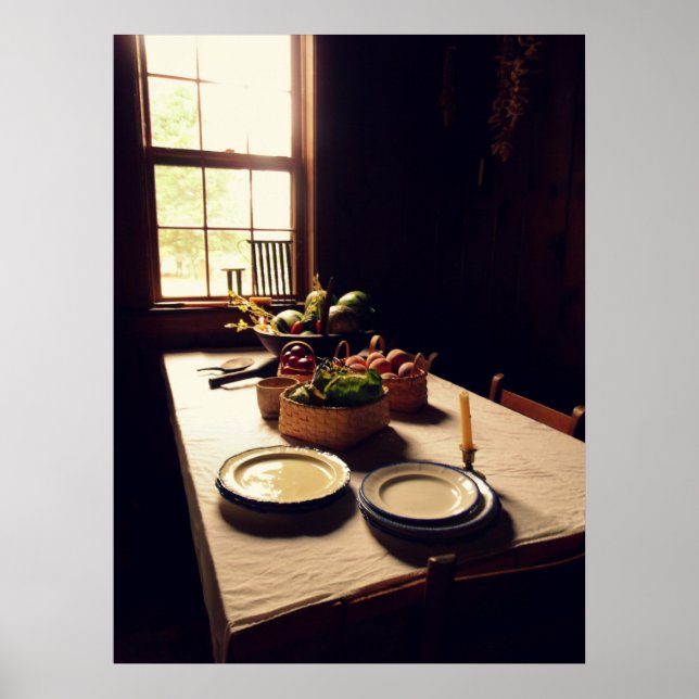 Antique Kitchen Bord Poster (Framsidan)