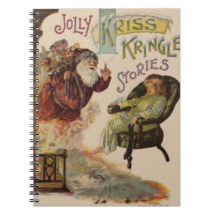 Antique Kris Kringle Sanga Claus Anteckningsbok