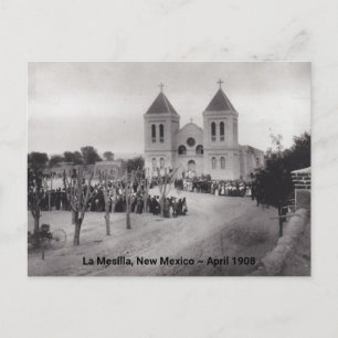 Antique La Mesilla NM Plaza New mexico 1908 PC Helg Vykort