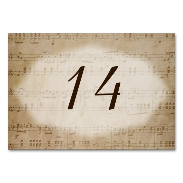 Antique Lakan Music 3-Bordsnummer Bordsnummer (Framsidan)