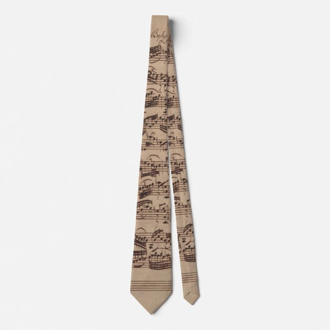 Antique Lakan Music Bach Manuscript Slips (Framsida)