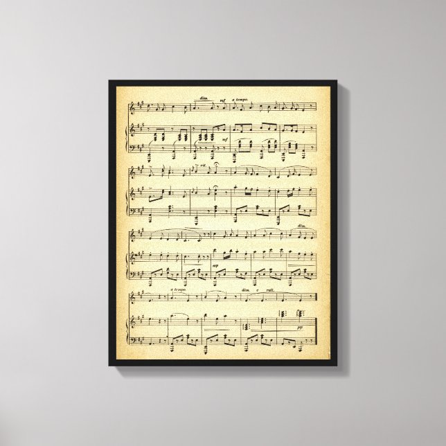 Antique Lakan Music Canvastryck (Framsida)