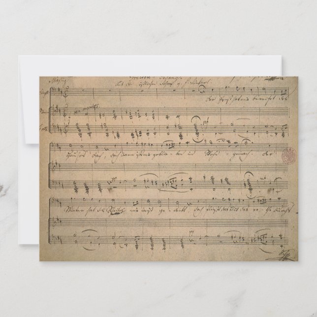 Antique Lakan Music från 1822, Sång of the Old Man (Framsida)