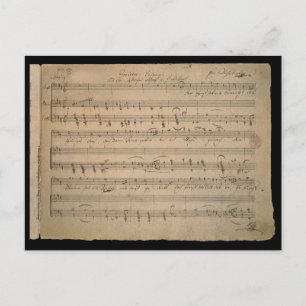 Antique Lakan Music från 1822, Sång of the Old Man Vykort