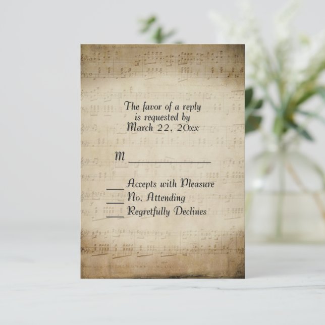 Antique Lakan Music OSA Kort (Stående Fram)