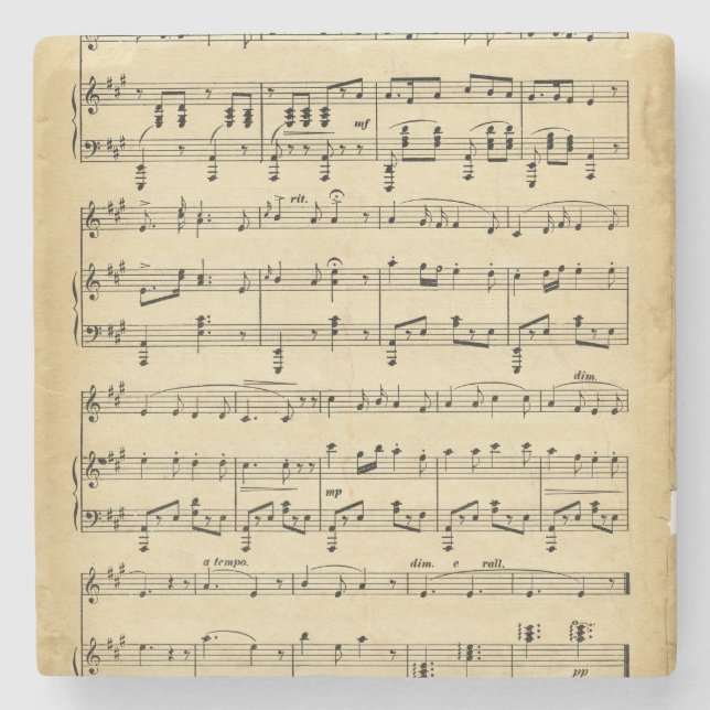 Antique Lakan Music Stenunderlägg (Framsidan)