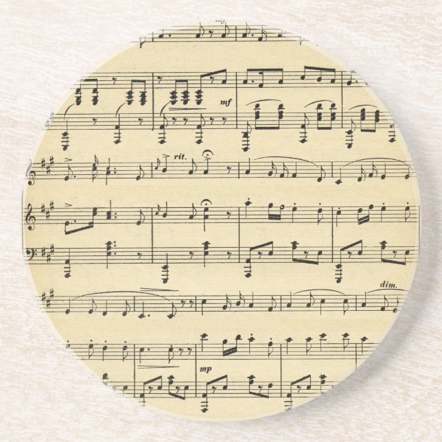 Antique Lakan Music Underlägg (Framsidan)