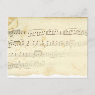 Antique Lakan Music Vykort
