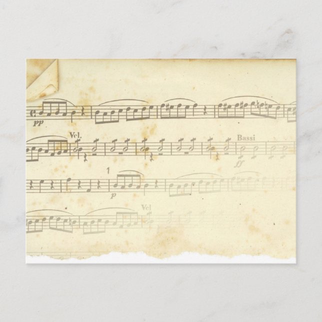 Antique Lakan Music Vykort (Framsida)