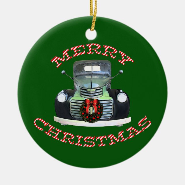 Antique Lastbil jul Ornament (Framsidan)