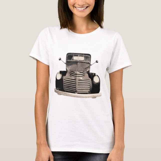 Antique Lastbil Shirt T Shirt (Framsida)