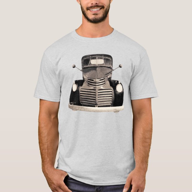 Antique Lastbil Shirt Tee Shirt (Framsida)