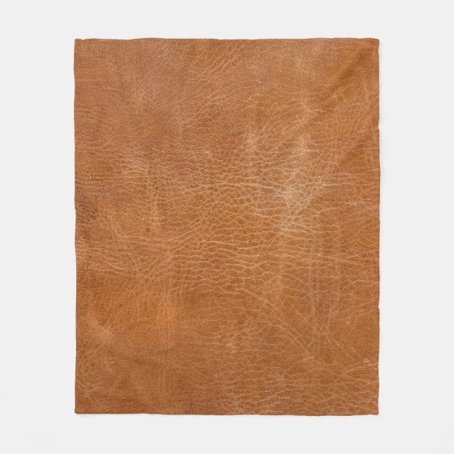 Antique Leather Struktur, TANläder,struktur,backgr Fleecefilt (Framsidan)
